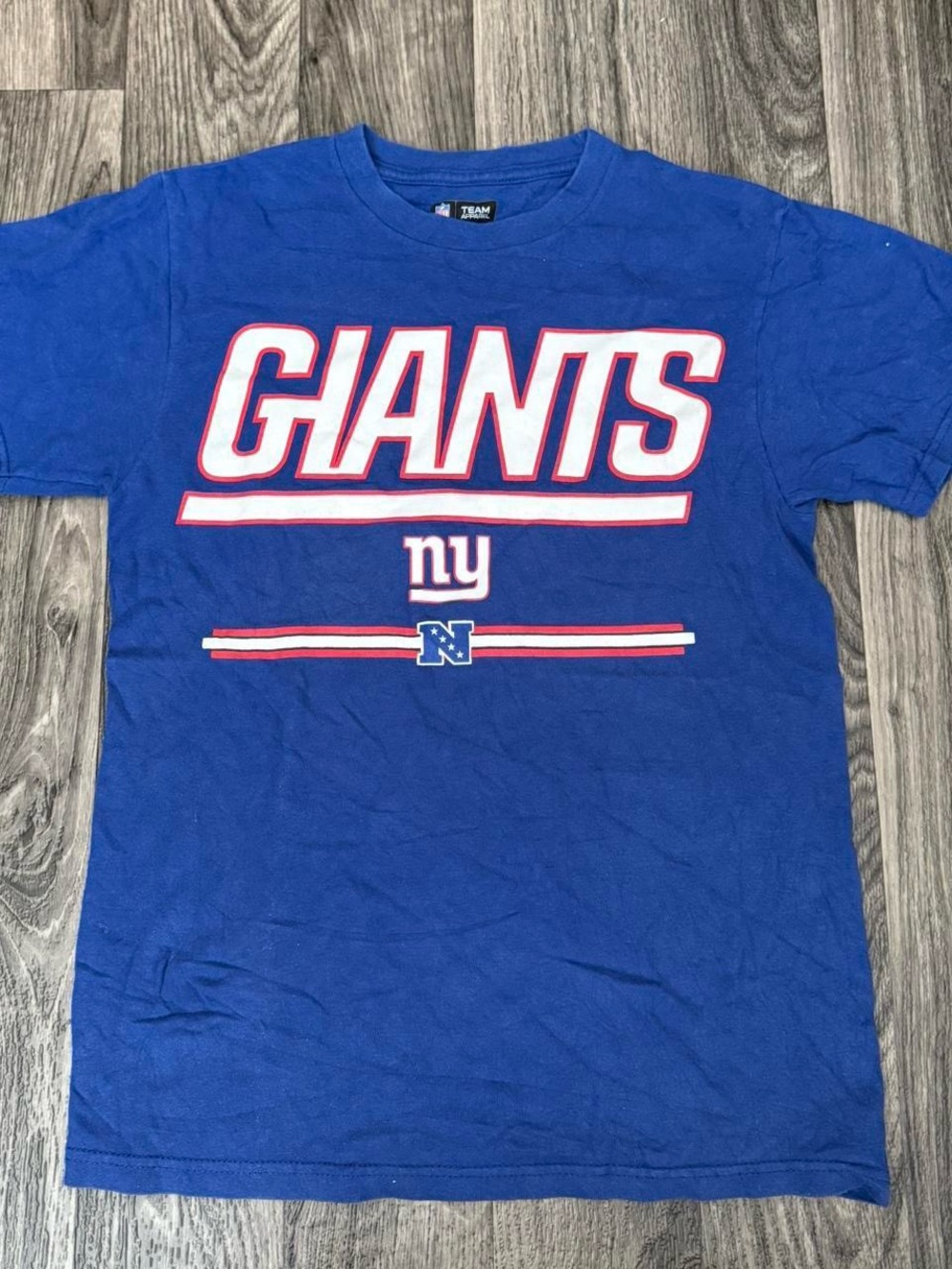 NFL Giants Blue Short Sleeve Graphic Tee